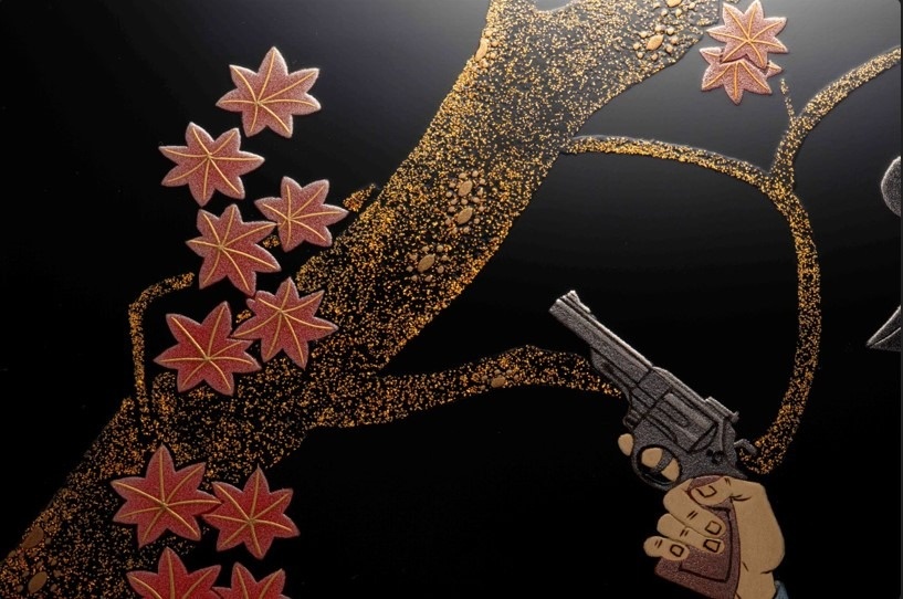 伝統技法の輪島塗で再現したルパン一味が参上！本蒔絵をトムスショップ