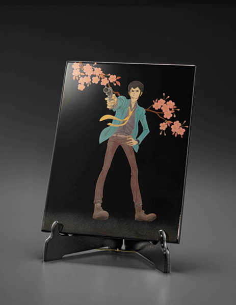 絵画 輪島塗 【新品】 伝統工芸 輪島塗 アクセサリー「黒塗～椿蒔絵」 【152】 その他