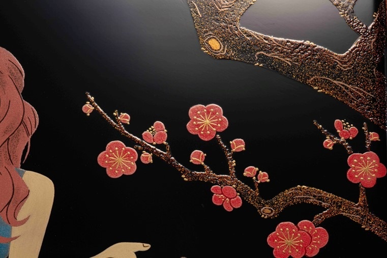 伝統技法の輪島塗で再現したルパン一味が参上！本蒔絵をトムスショップ