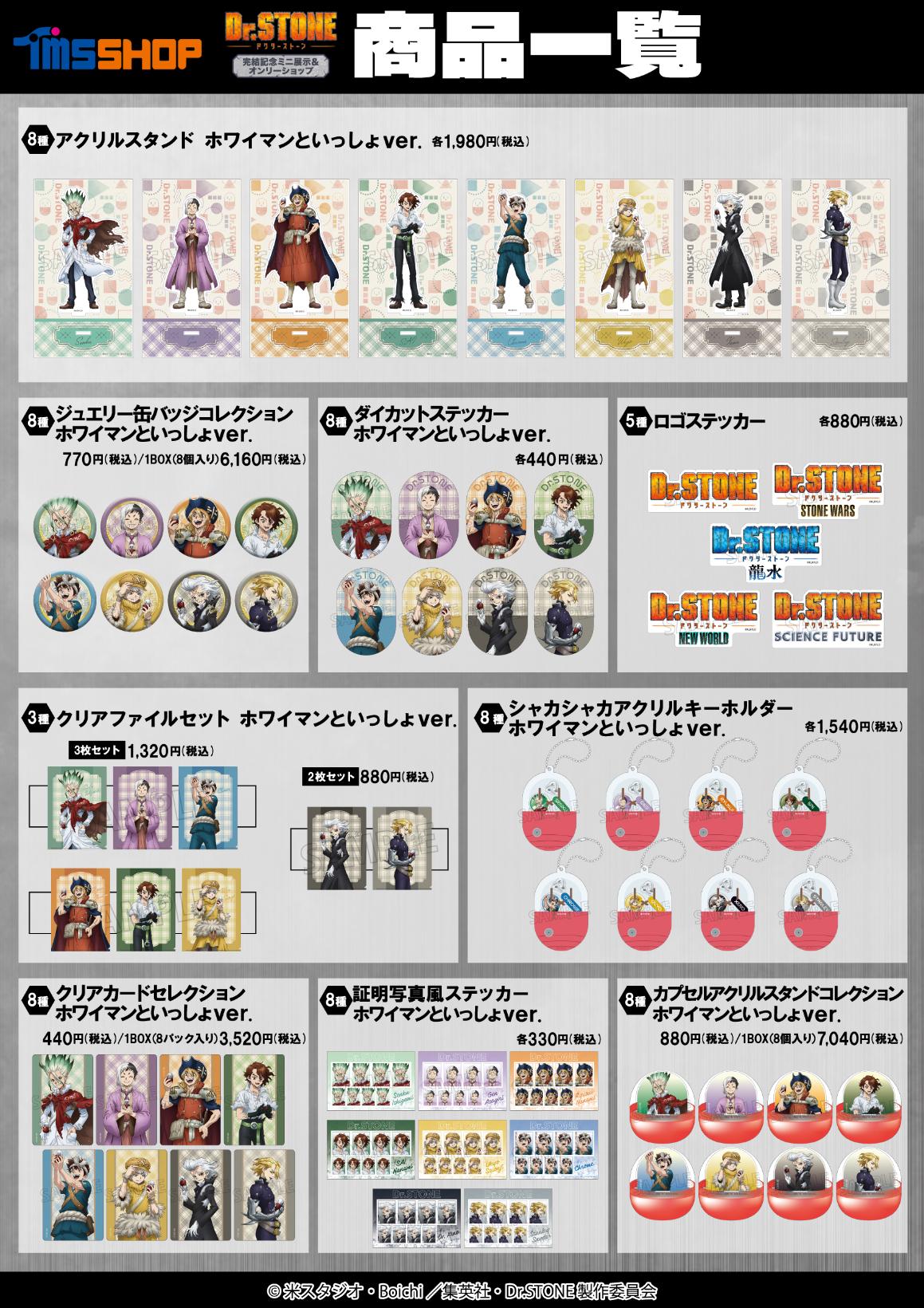 100万の命の上に俺は立っている アニメイト 特典 描き下ろし タペストリー TVアニメ『Dr.STONE』完結記念ミニ展示＆オンリーショップ アニメイト