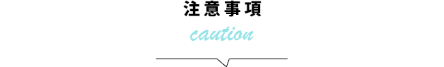注意事項